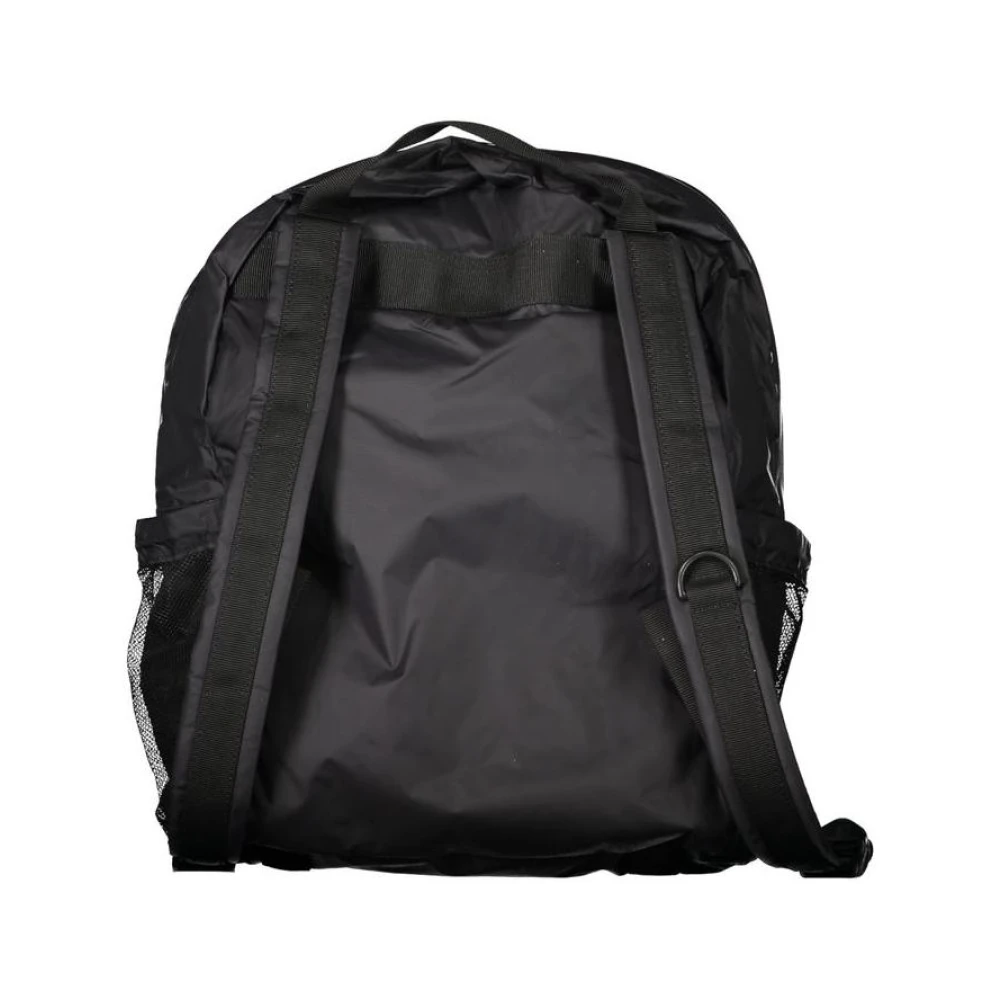 K-way Zwarte Polyamide Rugzak met Meerdere Compartimenten Black Dames