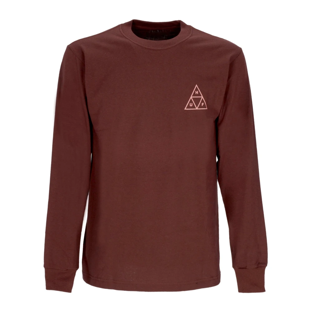 HUF Driehoek Lange Mouw Tee Aubergine Purple Heren
