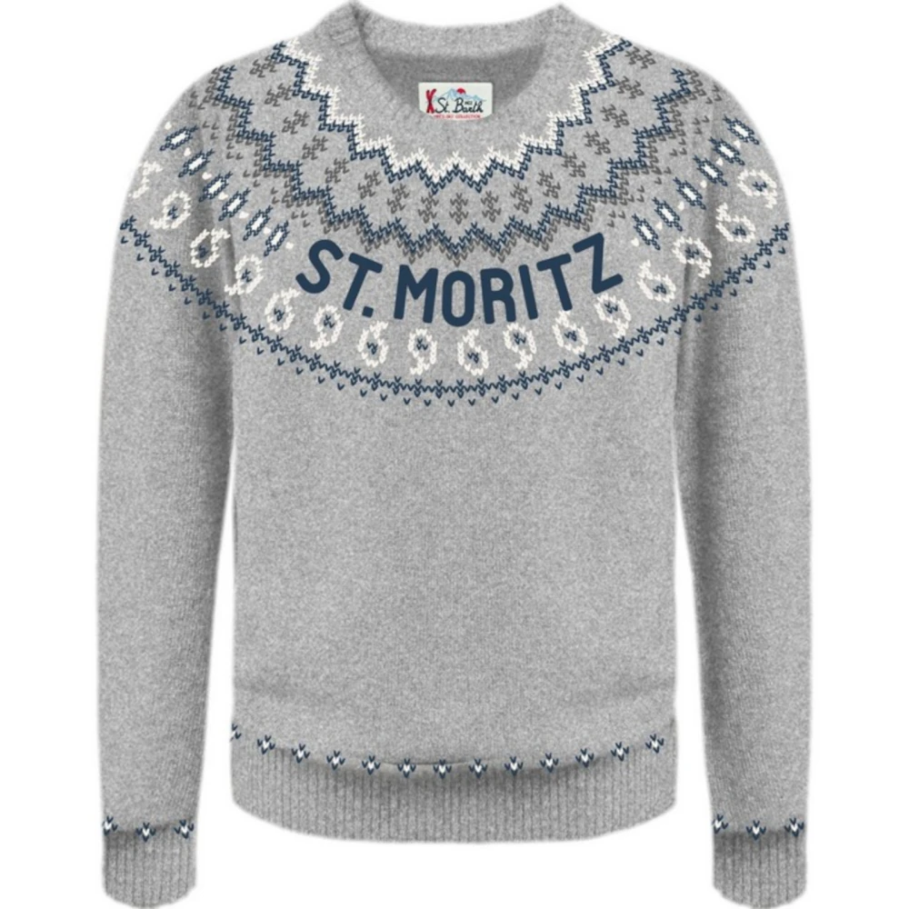 MC2 Saint Barth Grijze Sweaters voor Mannen Gray Heren