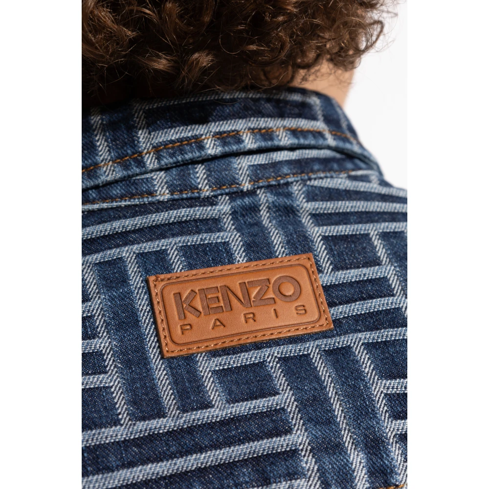 Kenzo Loszittende denim overhemd Blue Dames