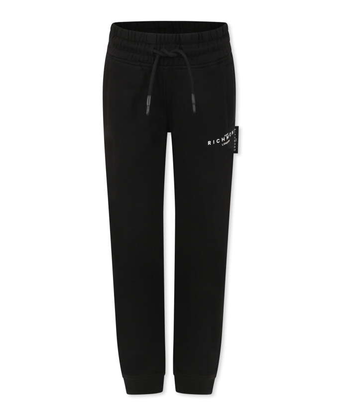 black-sporty-cotton-blend-trousers