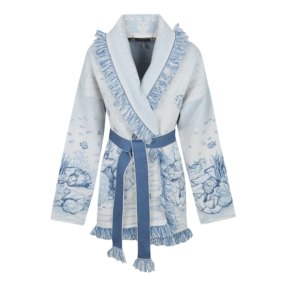 Alanui Multicolor Deep In The Ocean Cardigan - Female - Cardigans - L - Knitwear