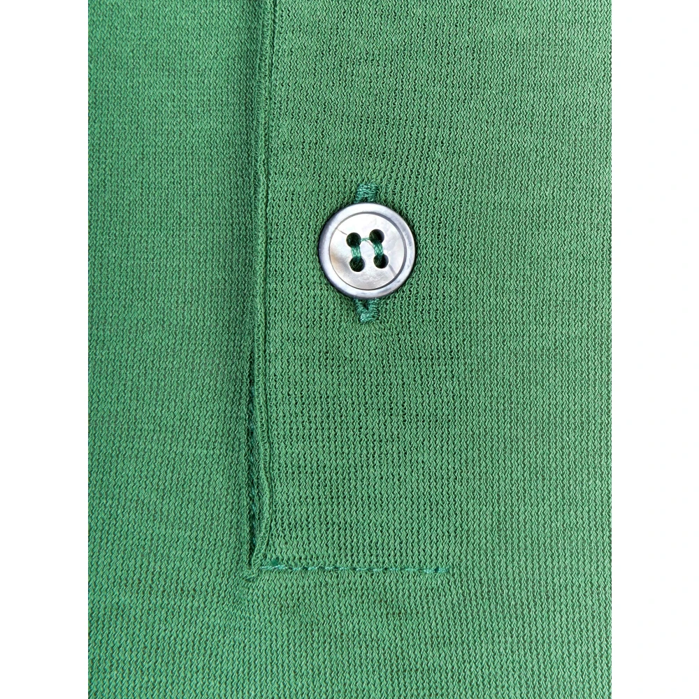Zanone Salvia Katoenen Polo Shirt Green Heren