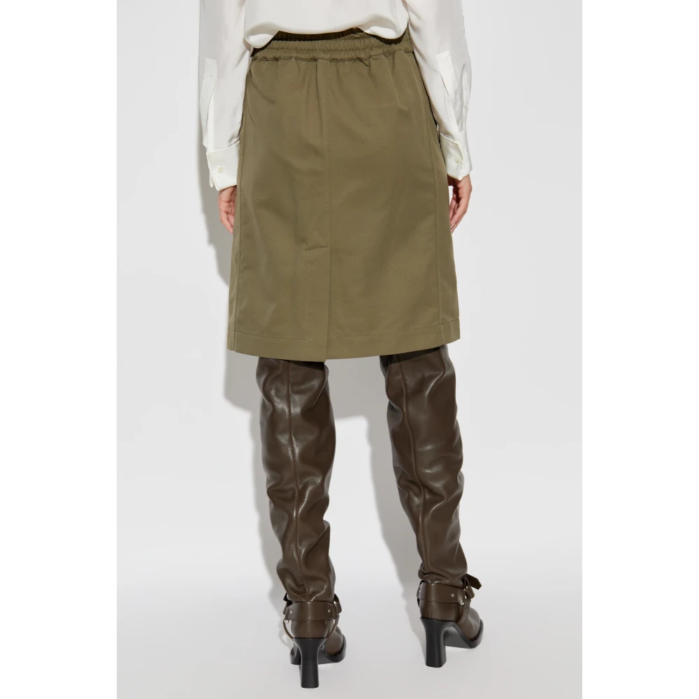 Burberry Rok met split Green Dames