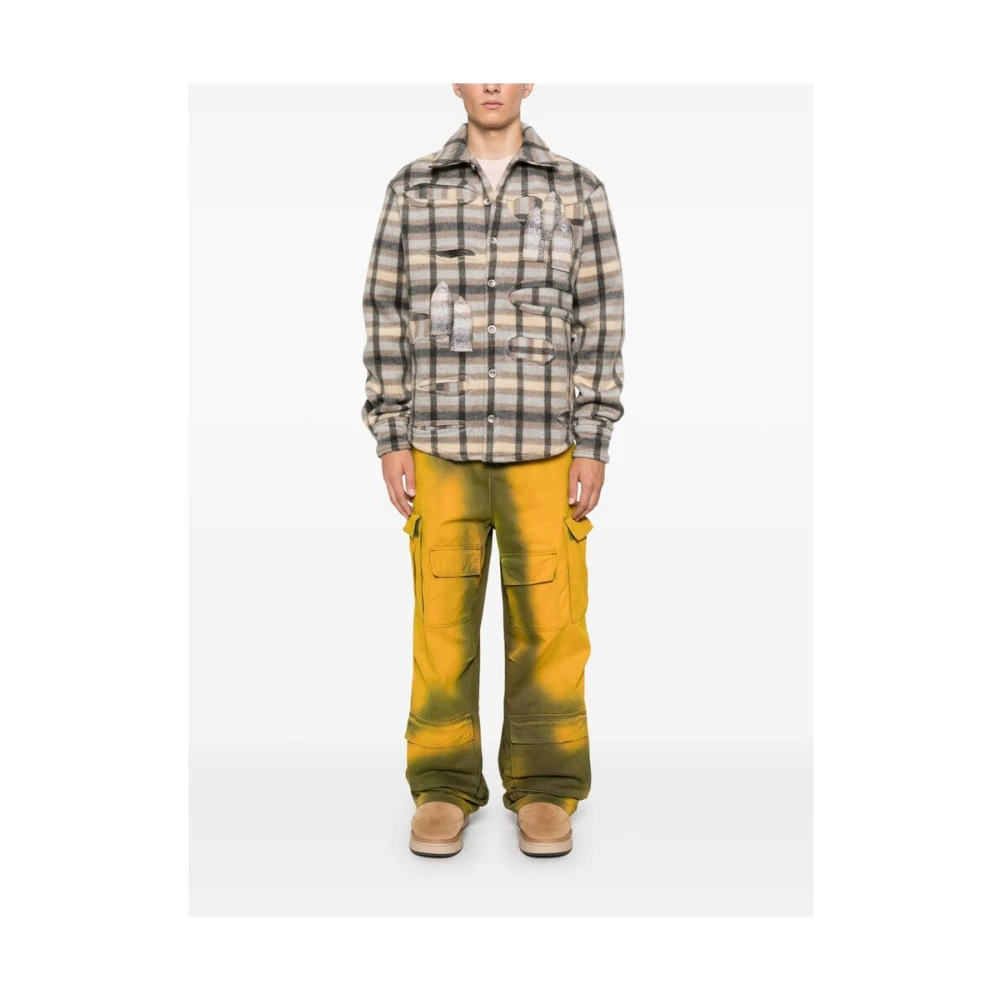 Who Decides War Cargo Twill Broek met Vervaagd Effect Yellow Heren