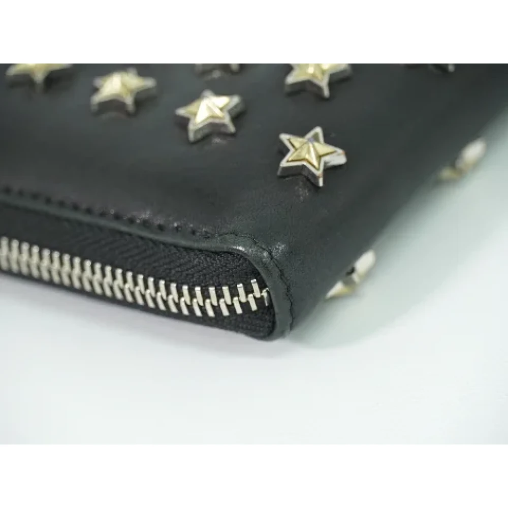 Jimmy Choo Pre-owned Leather wallets Black Dames