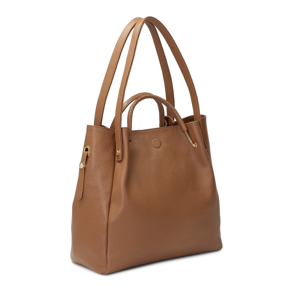 Kazar Grote bruine handtas met originele handvatten Brown Dames