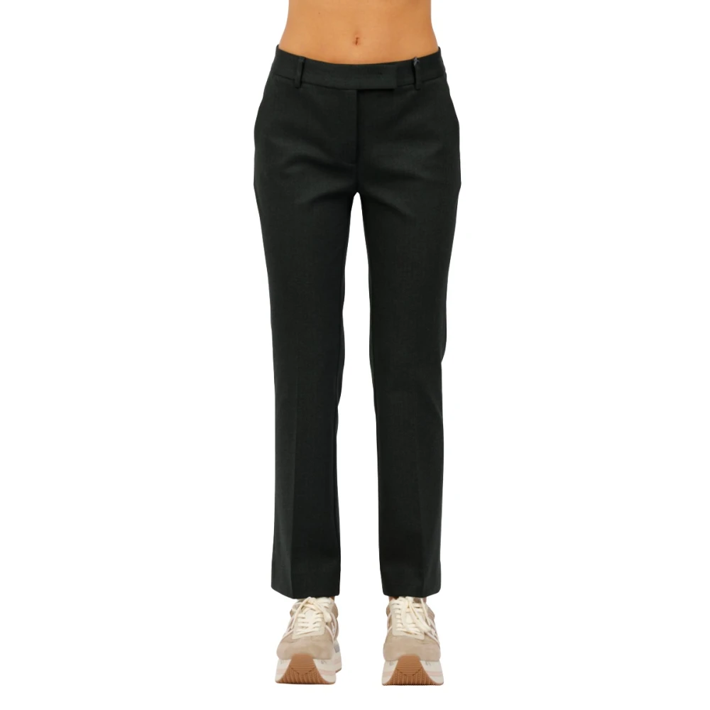 Via Masini 80 Jersey Flare Broek Black Dames