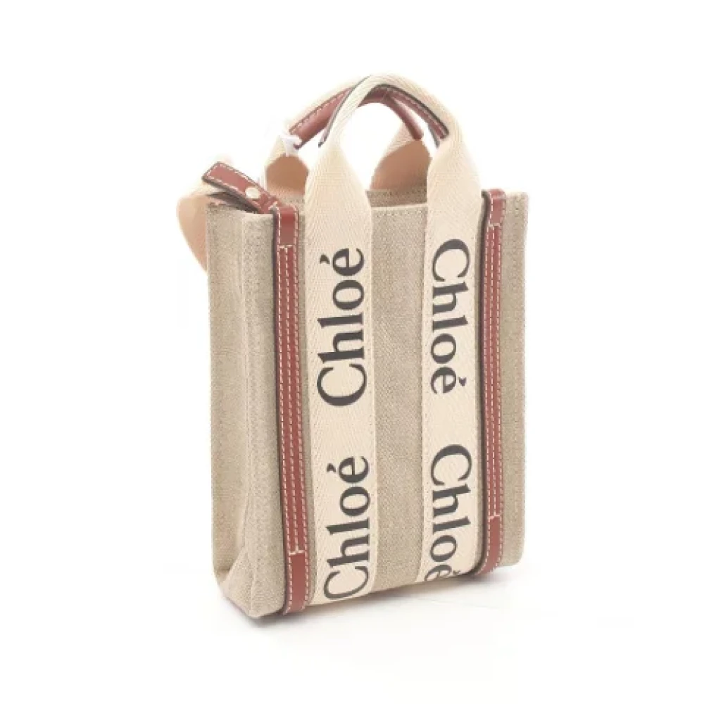 Chloé Pre-owned Canvas handbags Beige Dames