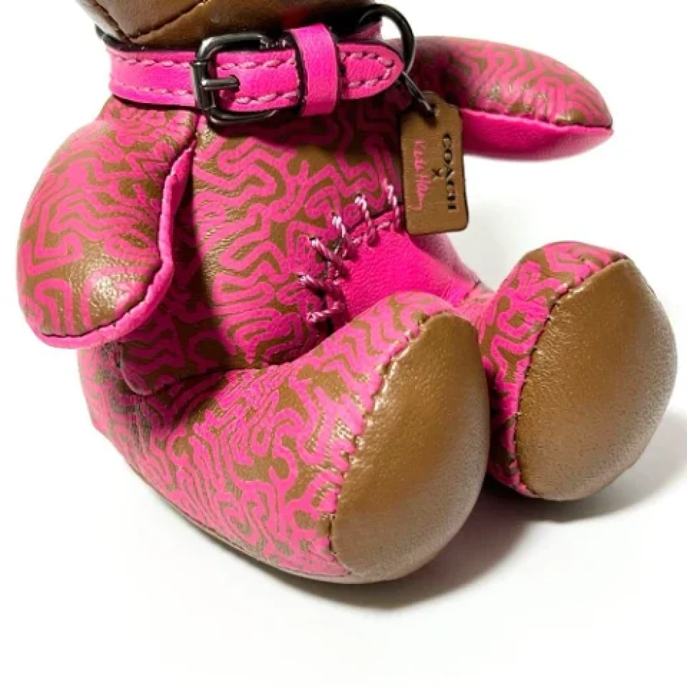 Coach Pre-owned Leather key-holders Brown Dames