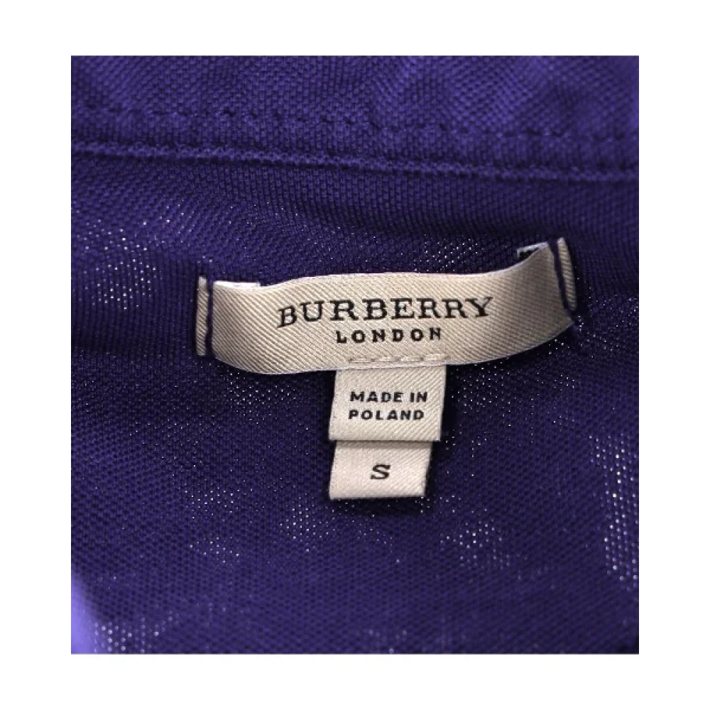 Burberry Vintage Pre-owned Cotton tops Purple Dames