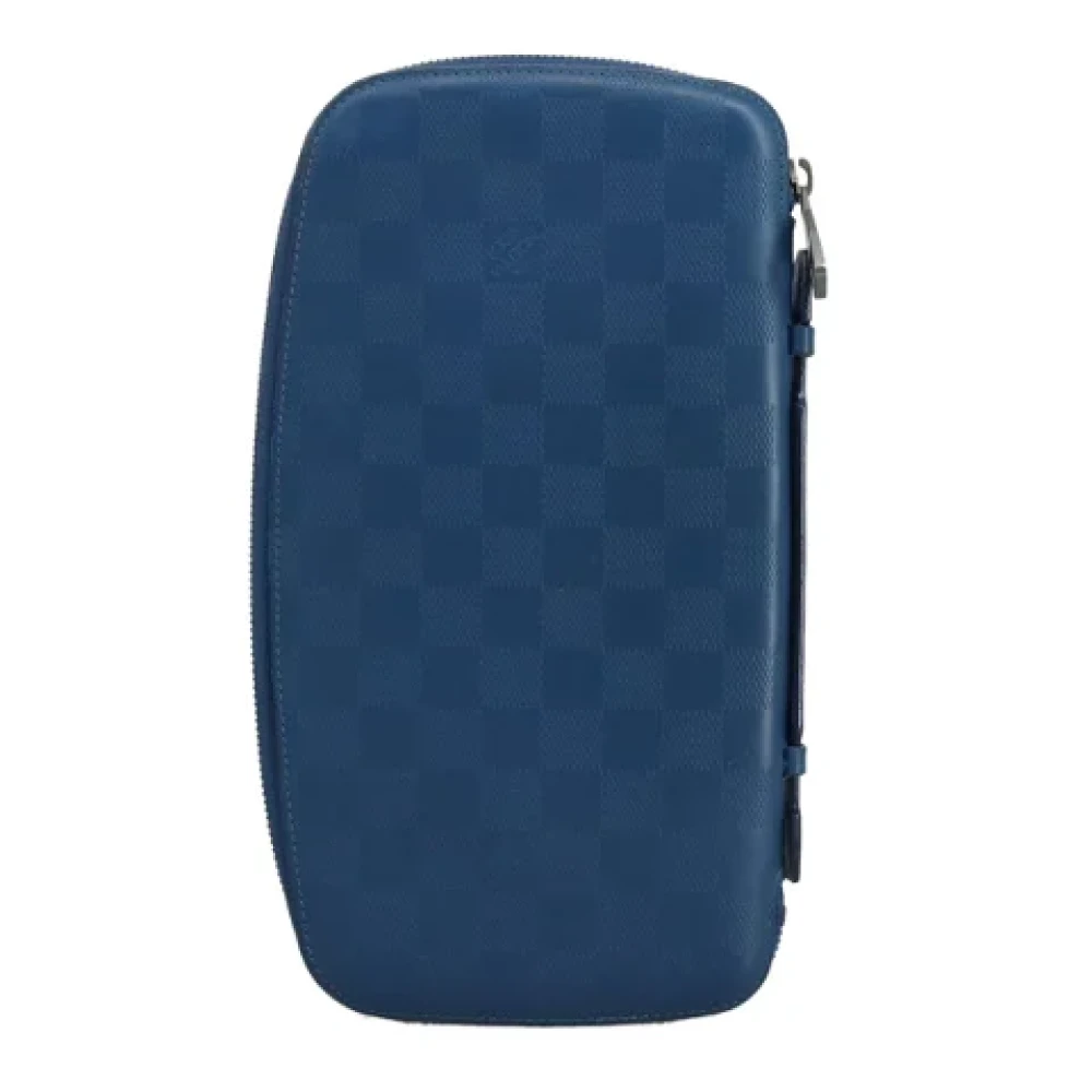 Louis Vuitton Vintage Pre-owned Leather clutches Blue Dames