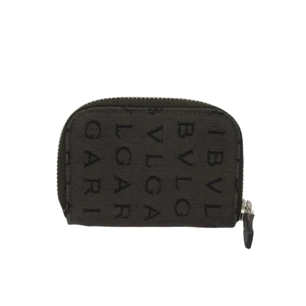 Bvlgari Vintage Pre-owned Canvas key-holders Brown Dames