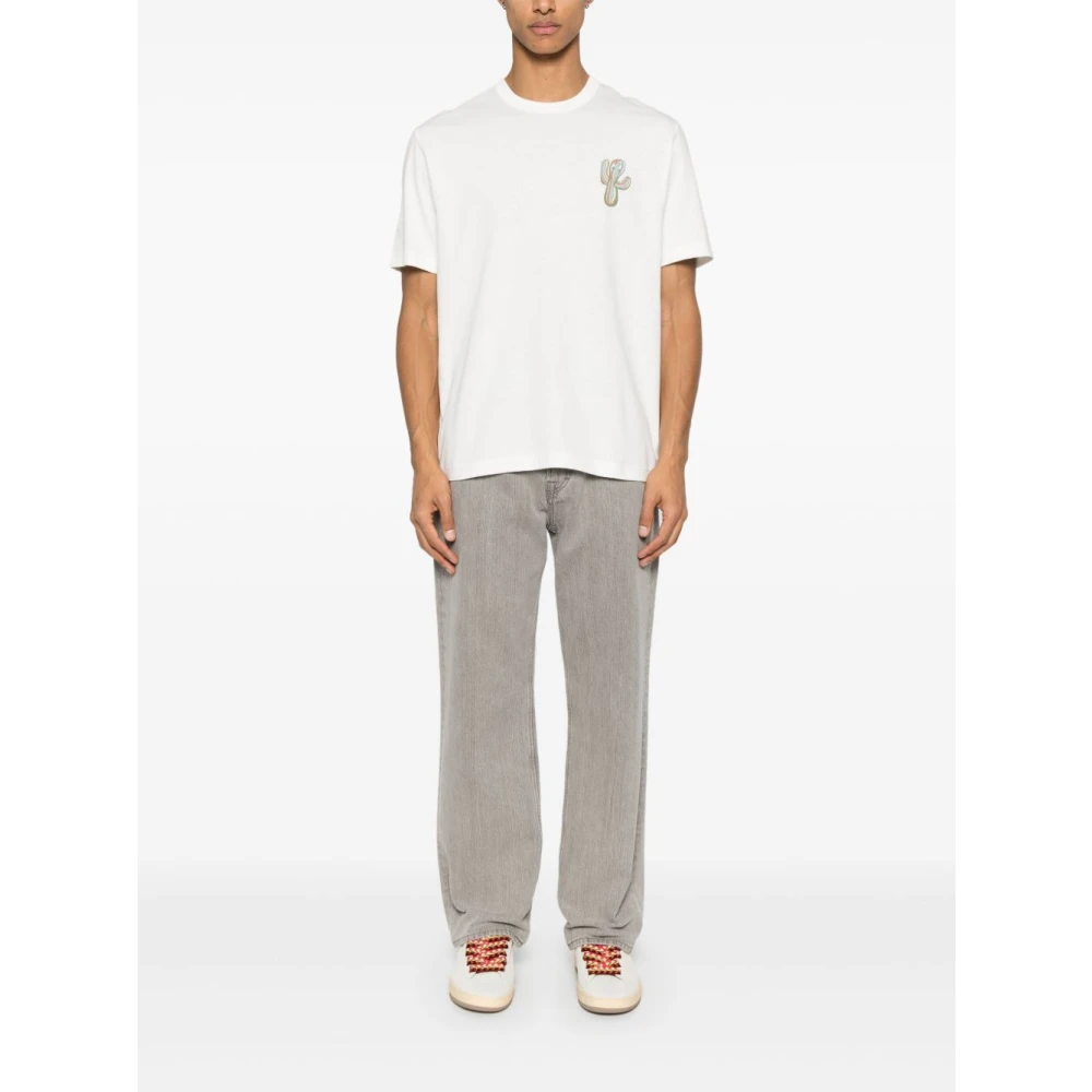 PS By Paul Smith Witte Crew Neck T-shirts en Polos White Heren