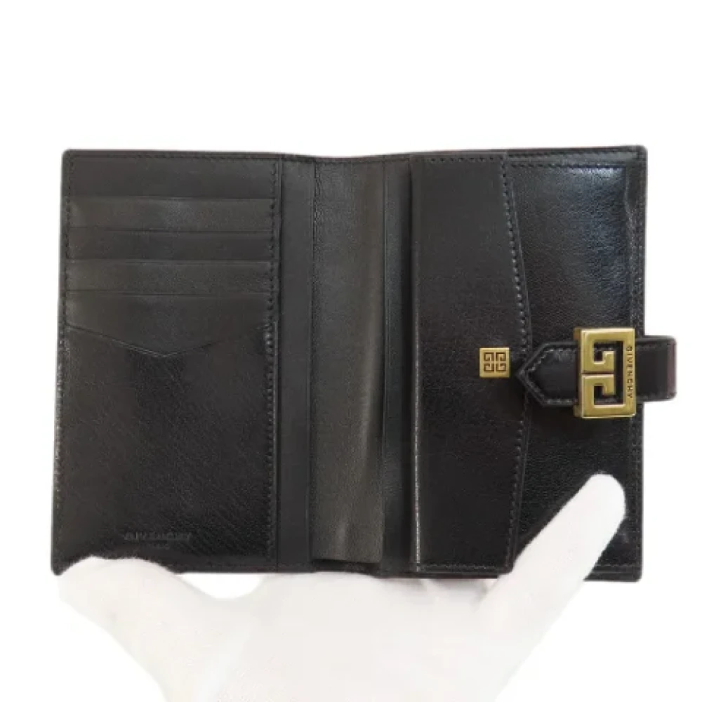 Givenchy Pre-owned Leather wallets Black Dames