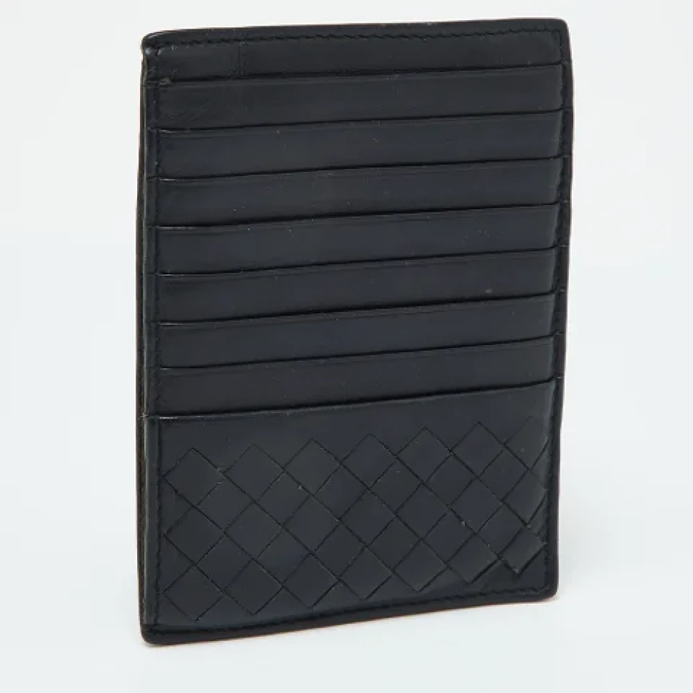 Bottega Veneta Vintage Pre-owned Leather wallets Blue Dames