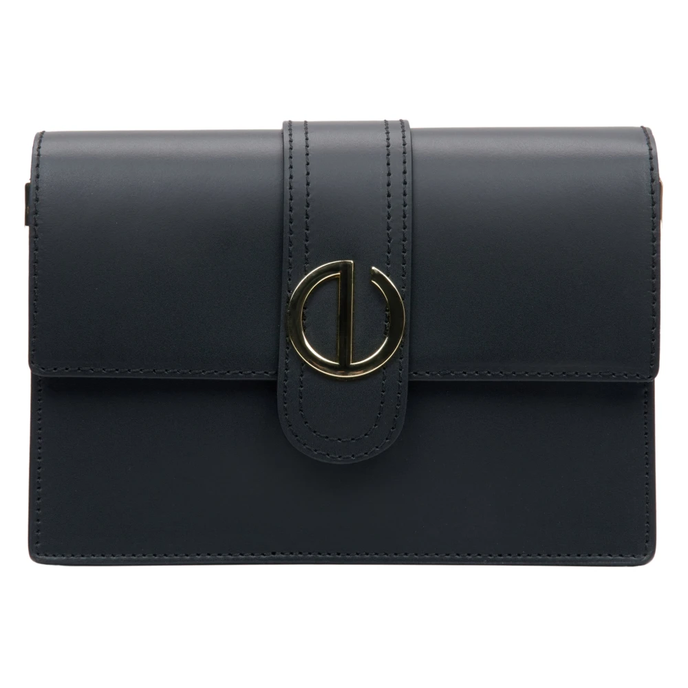 Estro Dames Zwarte Italiaanse Leren Handtas Er00114775 Black Dames