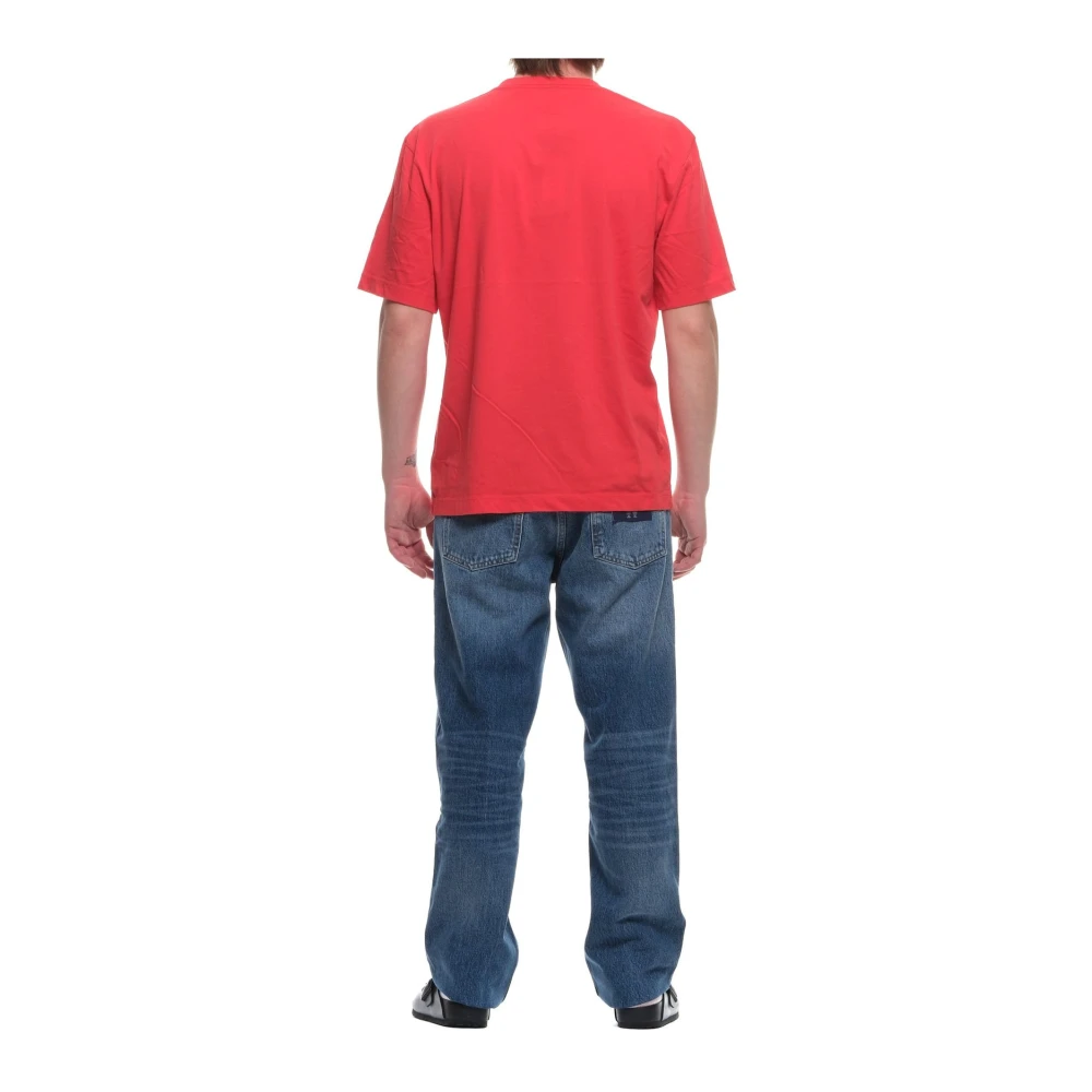 Blauer Stijlvolle T-shirt en Polo Combo Red Heren