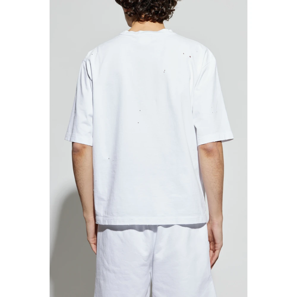 Dsquared2 Bedrukt T-shirt White Heren