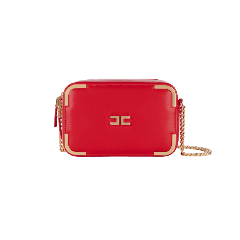 Elisabetta Franchi Rode Passie Schoudertas Red Dames