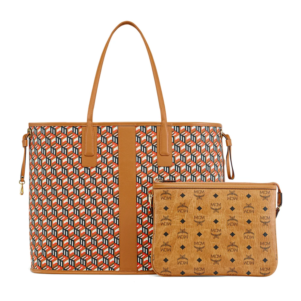 MCM Liz Wendeshopper in Visetos Brown Dames