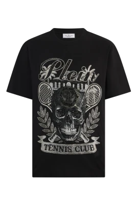 Rundhalsad T-shirt Skull Tennis
