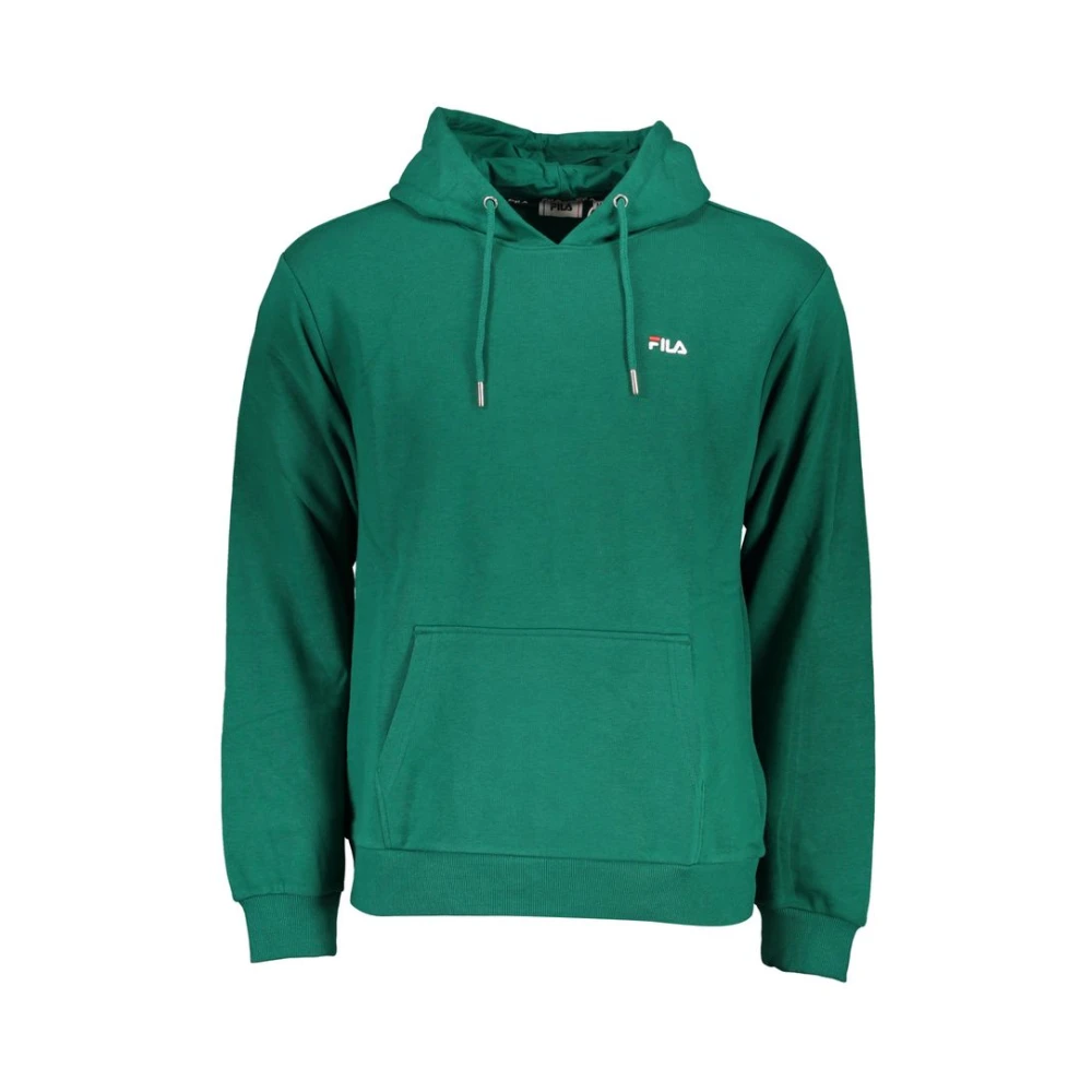 Fila Groen sweatshirt met capuchon en geborstelde afwerking Green Heren