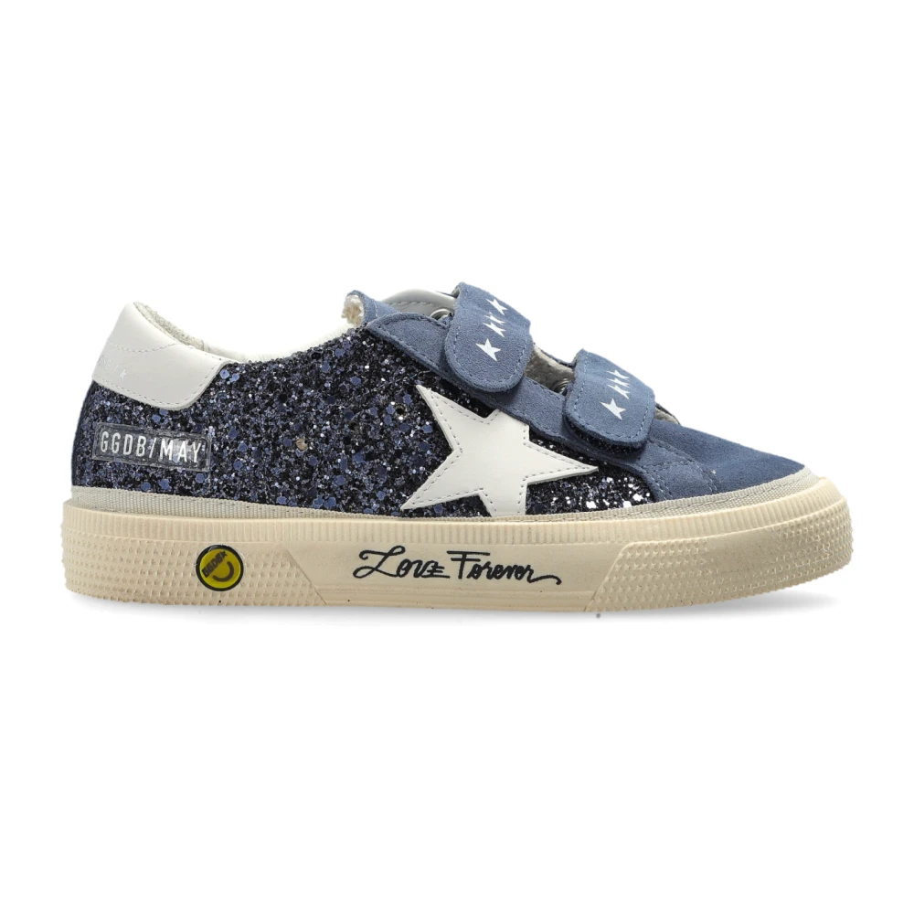 Golden Goose May School Trainers - Unisex - Kids Sneakers - Blue - 35 Eu - Kids