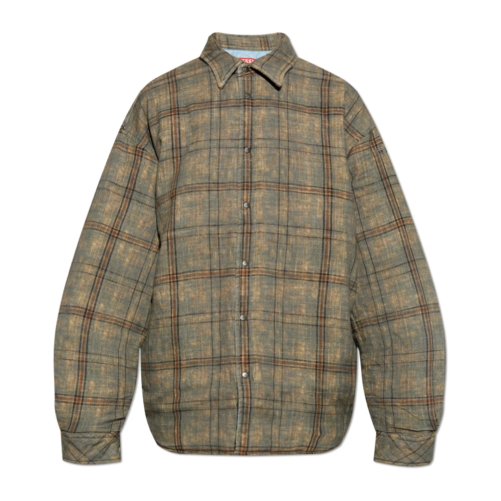 Diesel Gewatteerde jas S-Hamme Gray Heren