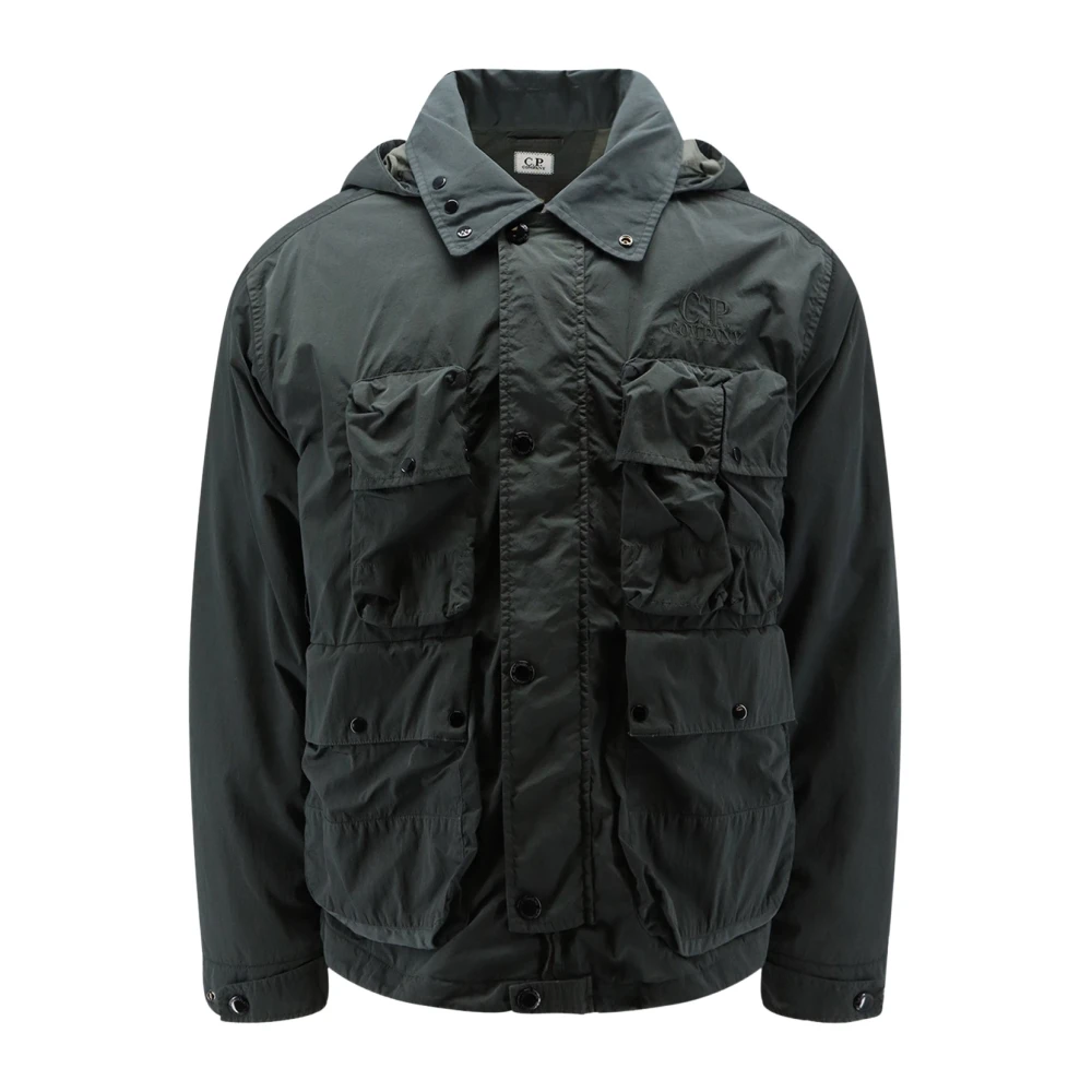 C.p. Company Heavy Chrome-R Goggle Jacket - Male - Light Jackets - Gray - L - Jackets