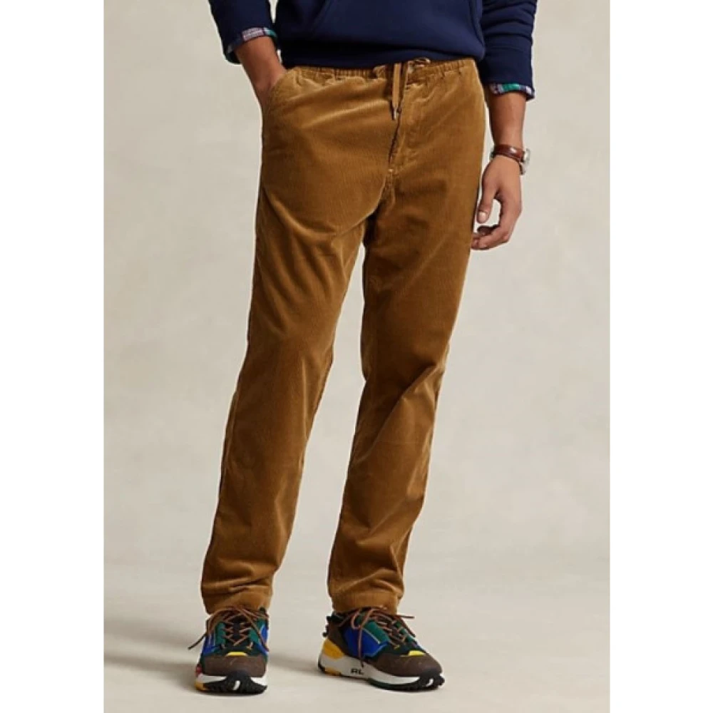 Polo Ralph Lauren Ribfluwelen broek in zandkleur Brown Heren