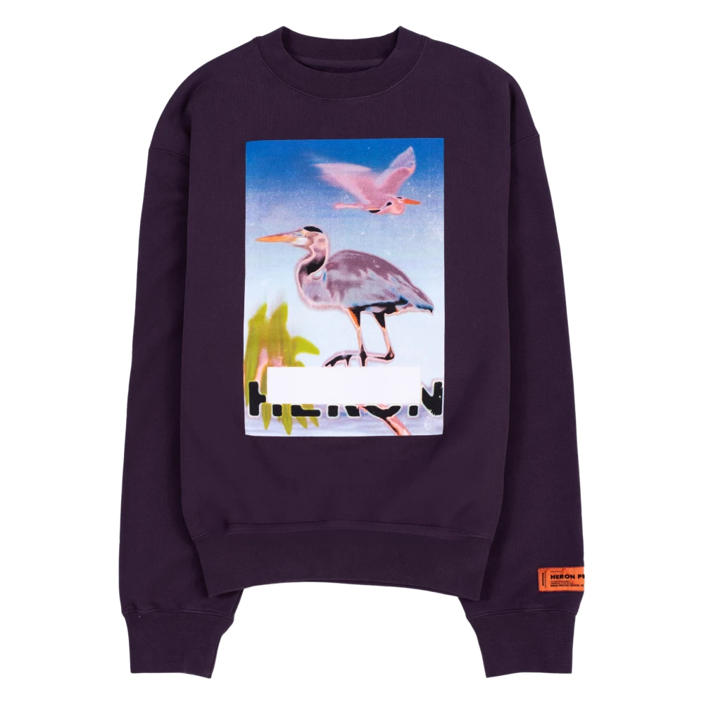 Heron Preston Grafisch T-shirt Purple Heren