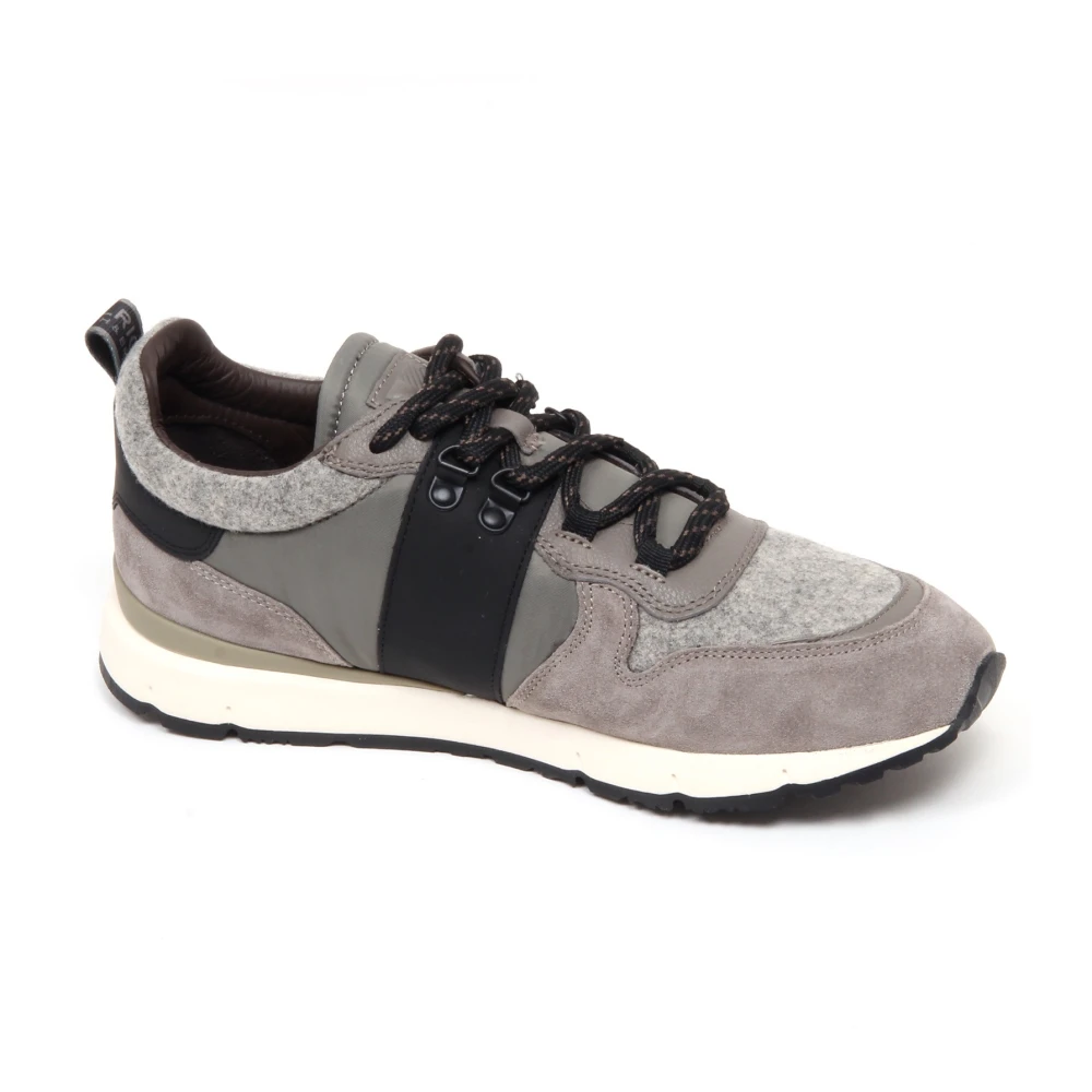 Woolrich Grijze Suède Schoen met Wolruit Heren Schoenen Grijs