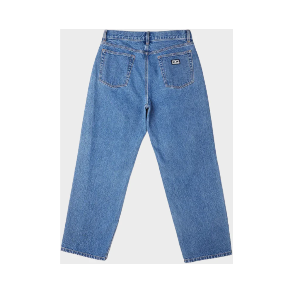 Obey Licht Indigo Denim Jeans Blue Heren