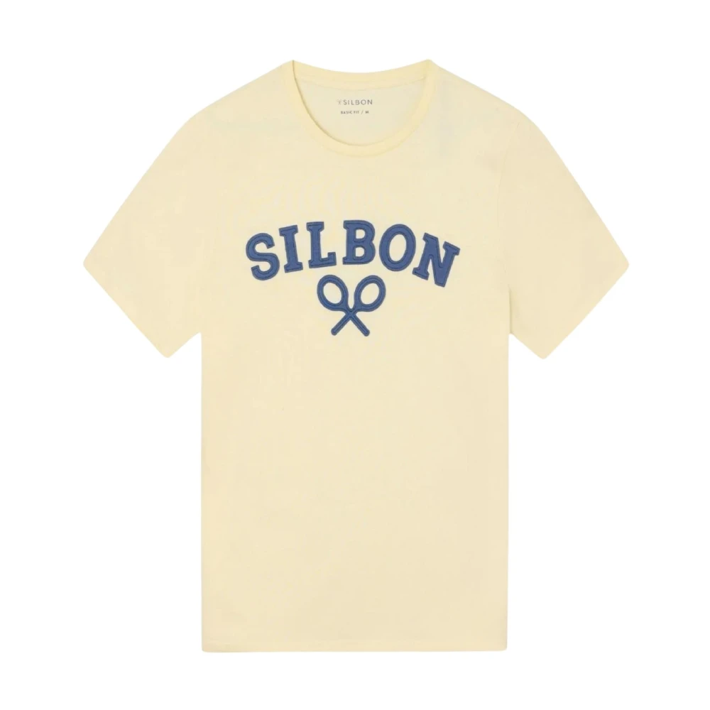 Silbon Yellow T-Shirts, Male, Xl, Raqueta T-Shirt