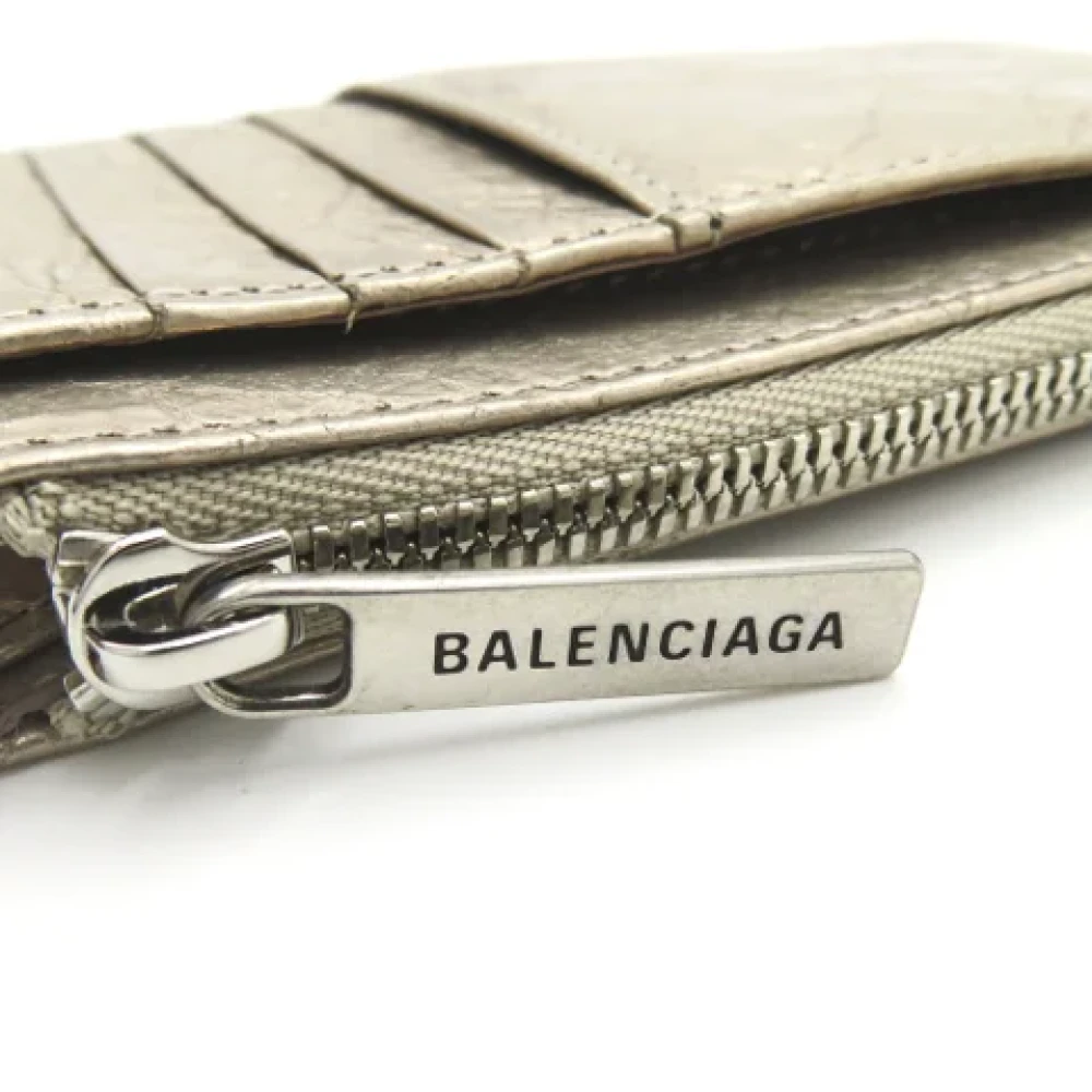 Balenciaga Vintage Pre-owned Leather home-office Beige Dames