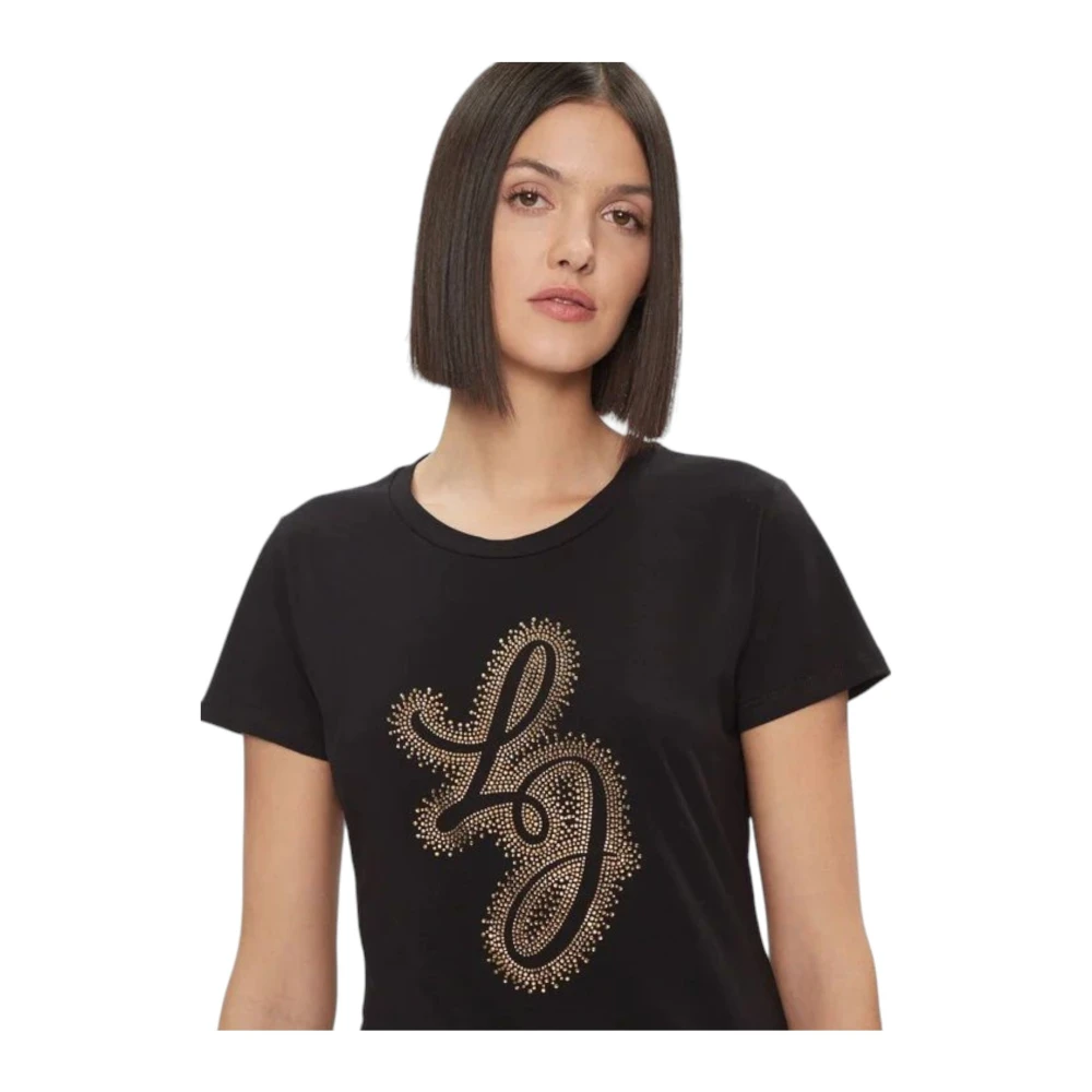 Liu Jo Korte Mouw T-shirt Black Dames
