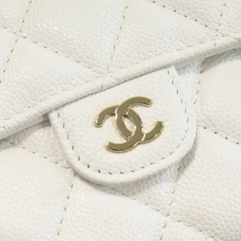 Chanel Vintage Pre-owned Leather wallets White Dames