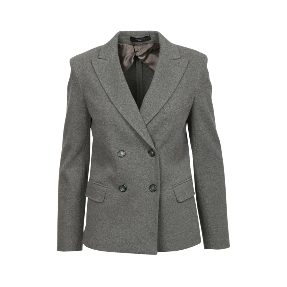 Max Mara Paddenstoel Jas Gray Dames