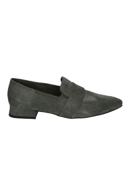 Grå Slip-Ons med Gummisula