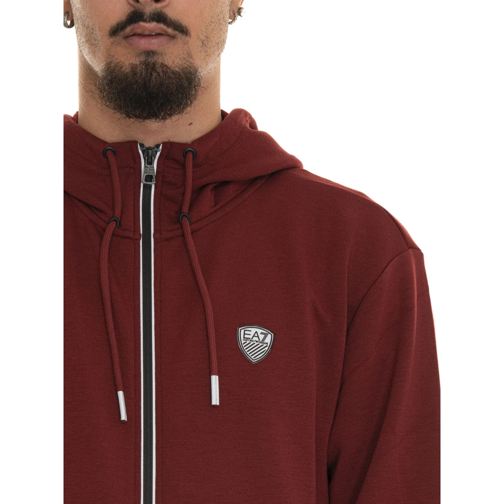Emporio Armani EA7 Casual Sweatshirt voor Mannen Red Heren