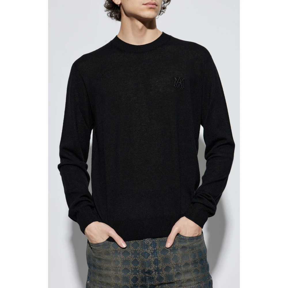 Amiri Cashmere Trui Black Heren