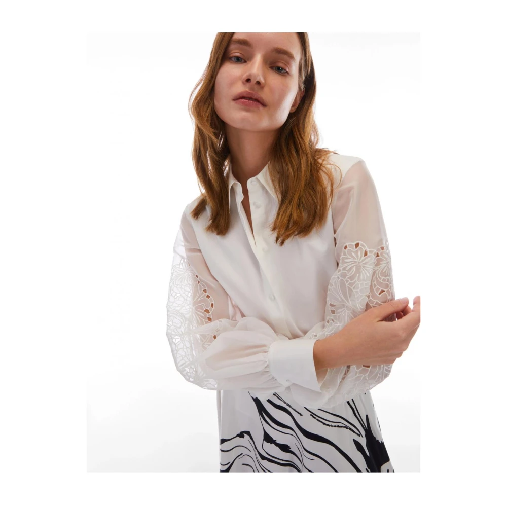 Pennyblack Katoenen Overhemden Pink Label White Dames
