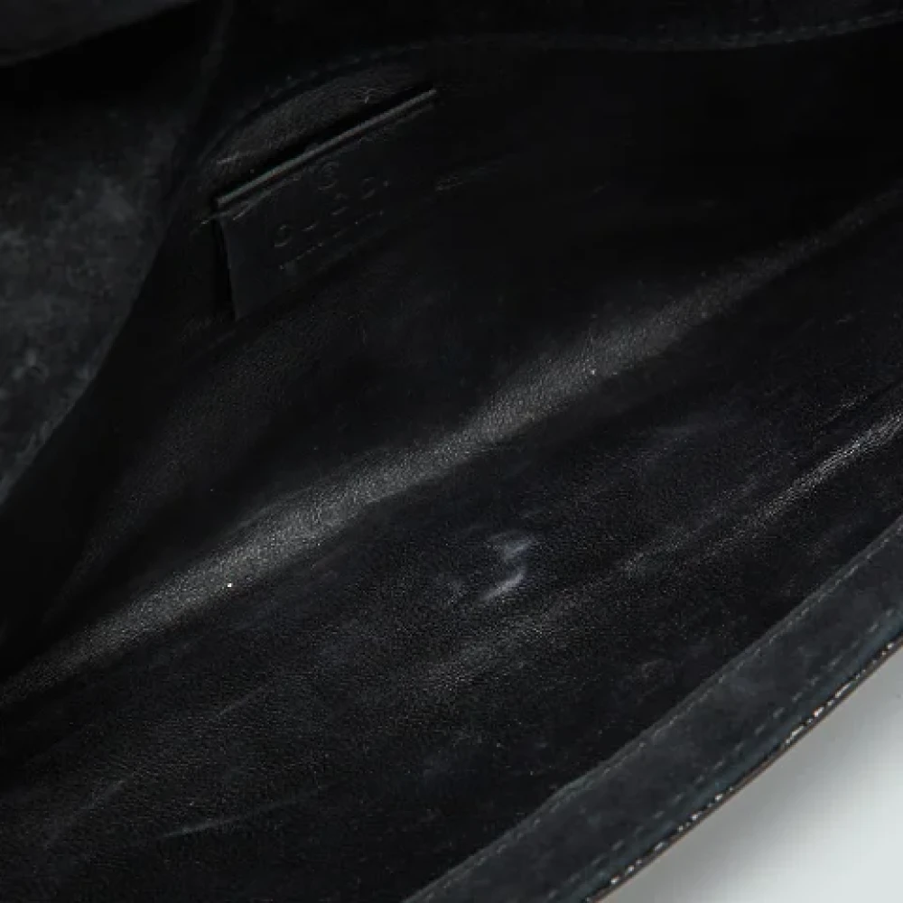 Gucci Vintage Pre-owned Fabric clutches Black Dames