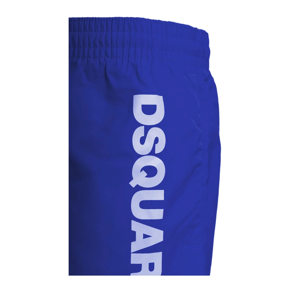 Dsquared2 Boxer Zwembroek met Logo Blue Heren