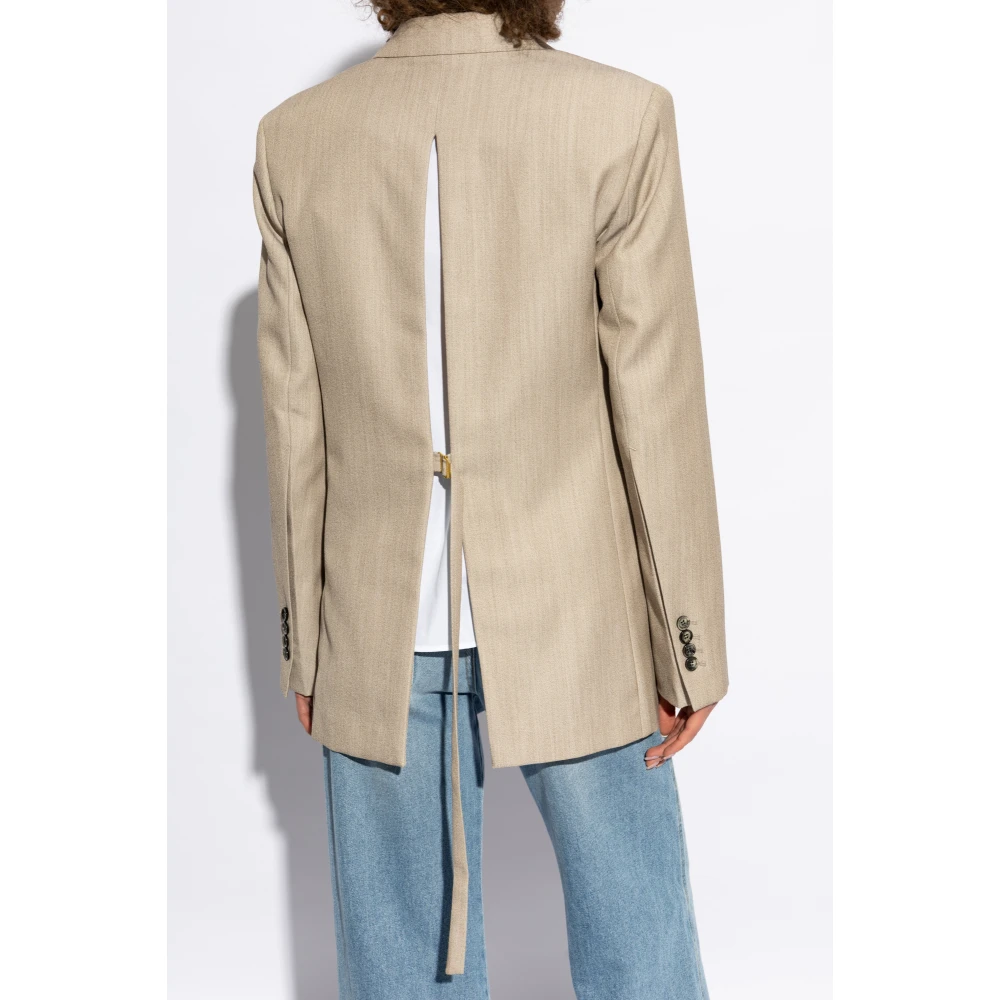 Ami Paris Wollen Blazer Beige Dames