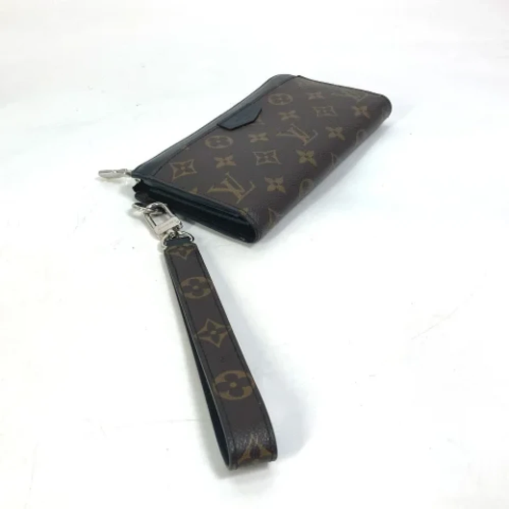 Louis Vuitton Vintage Pre-owned Cotton wallets Brown Dames
