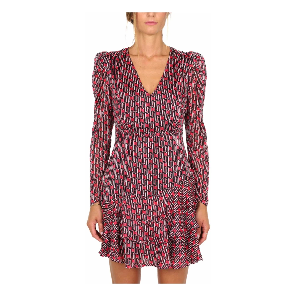 Liu Jo Korte jurk met ruches patroon Multicolor Dames