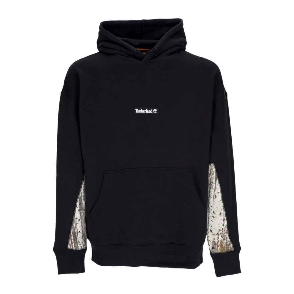 Timberland Men's Black Hoodies, M, Hoodie With Printed Inserts