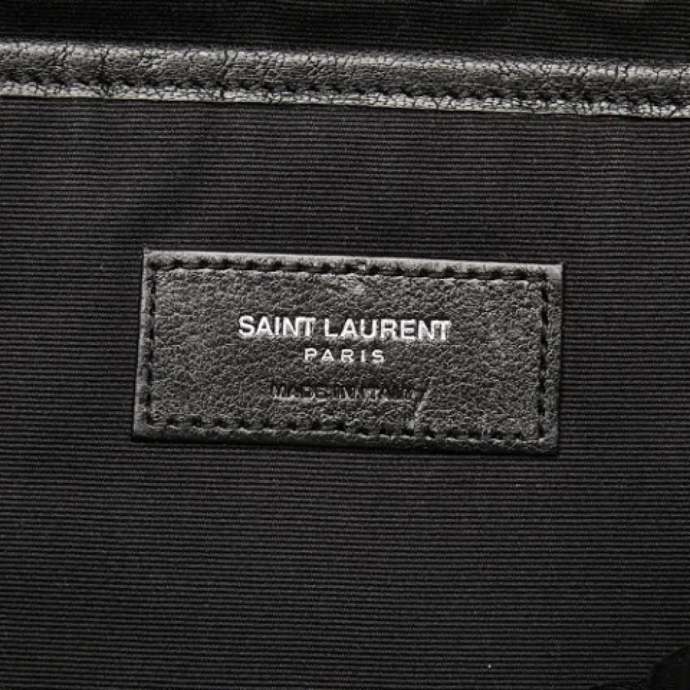 Saint Laurent Vintage Pre-owned Leather backpacks Black Dames